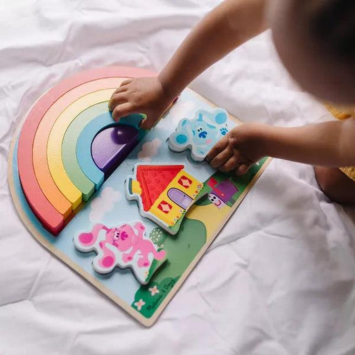 Melissa & Doug - Blues Clues & You Wooden Rainbow Stacking Puzzle