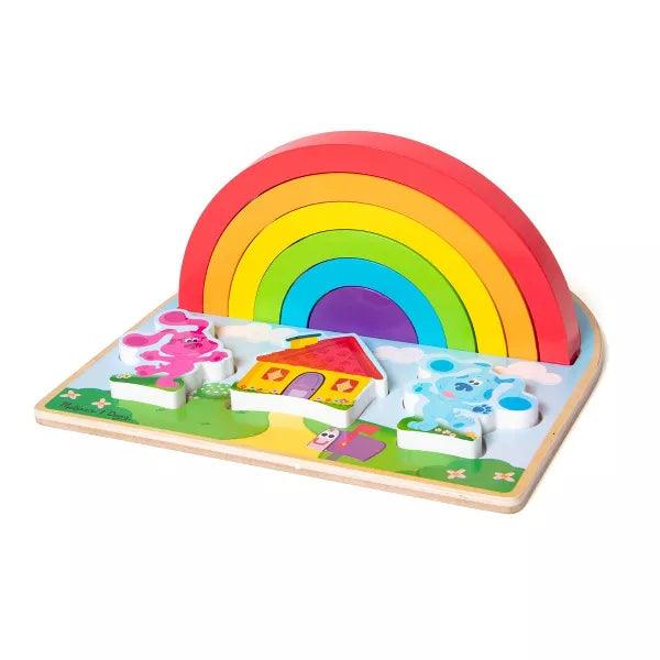 Melissa & Doug - Blues Clues & You Wooden Rainbow Stacking Puzzle