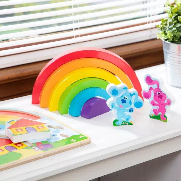 Melissa & Doug - Blues Clues & You Wooden Rainbow Stacking Puzzle