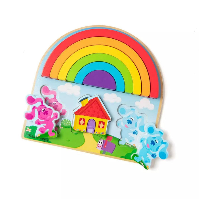 Melissa & Doug - Blues Clues & You Wooden Rainbow Stacking Puzzle