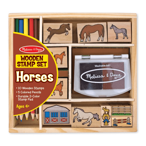 Melissa & Doug - Horses Stamp Set (8L)
