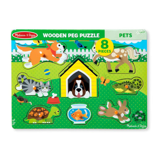 Melissa & Doug - Pets Peg Puzzle - 8 Pieces