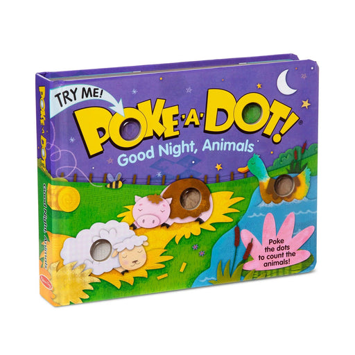 Melissa & Doug - Poke-a-Dot: Good Night, Animals Board Book