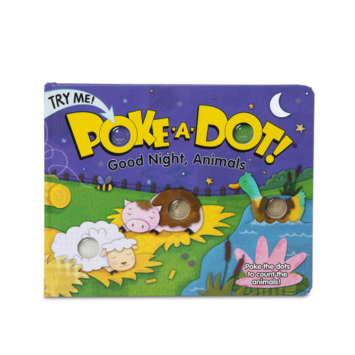 Melissa & Doug - Poke-a-Dot: Good Night, Animals Board Book