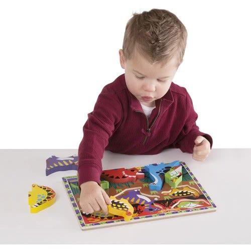 Melissa & Doug - Puzzle - Chunky - Dinosaurs (8L)