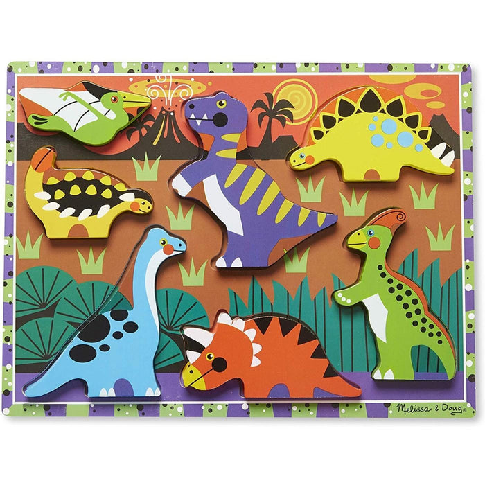 Melissa & Doug - Puzzle - Chunky - Dinosaurs (8L)