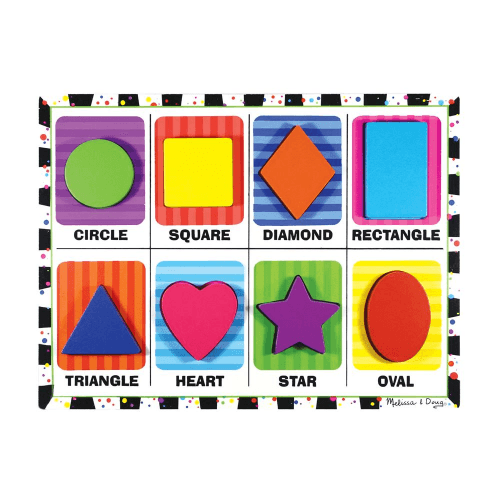 Melissa & Doug - Puzzle - Chunky - Shapes (8L)