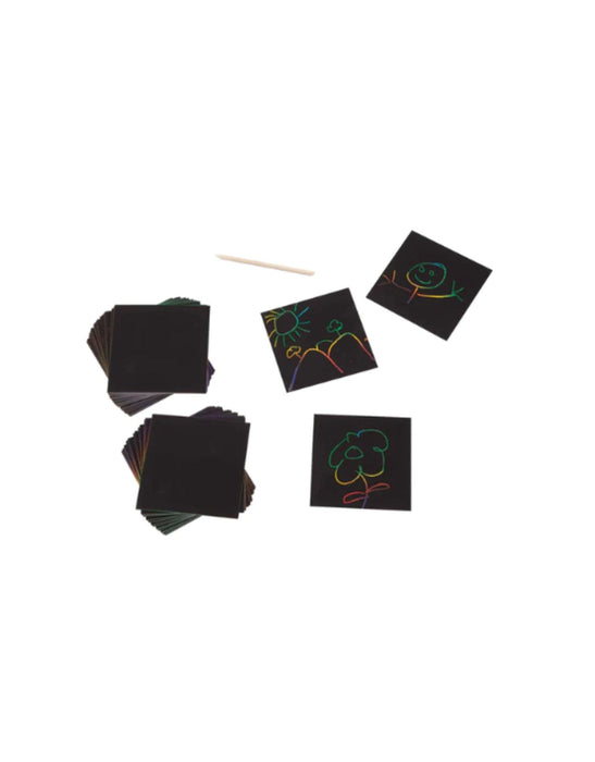 Melissa & Doug - Rainbow Mini Scratch Art Note Cubes (8L)