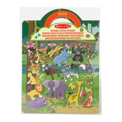 Melissa & Doug - Reusable Puffy Stickers - Safari (8L)