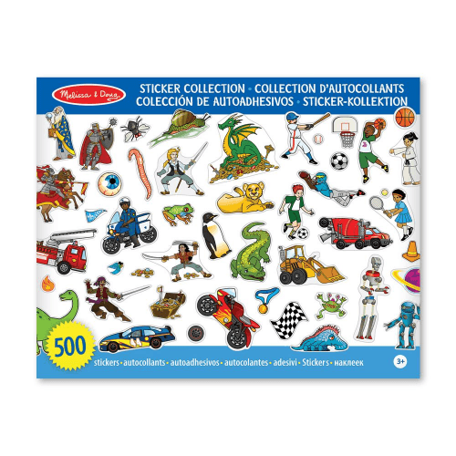 Melissa & Doug - Sticker Collection Book: Dinosaurs, Space, and More - 500+ Stickers