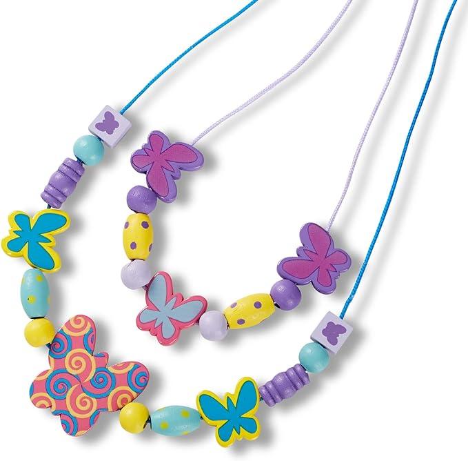 Melissa & Doug - Wooden Butterfly Beads (8L)