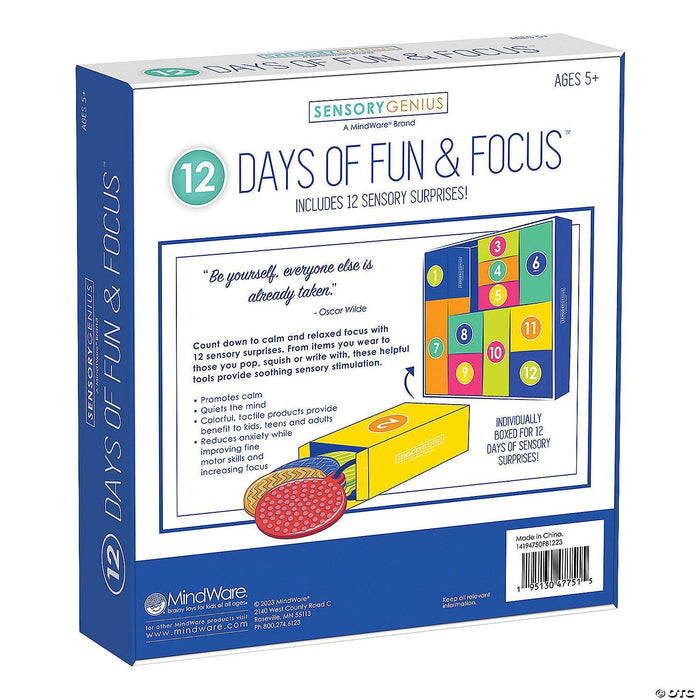 Mindware - 12 Days of Fun and Focus (Sensory Genius)