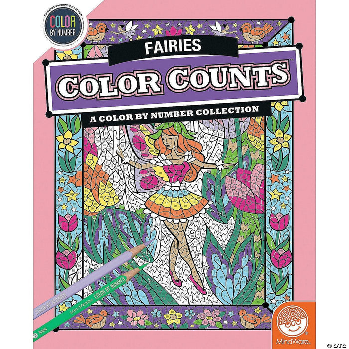 Mindware - Color by Number - Color Counts - Fairies - Limolin 