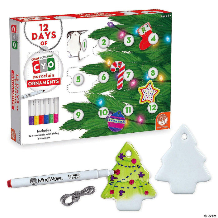 Mindware - Color Your Own 12 Days of Ornaments Toy - Limolin 