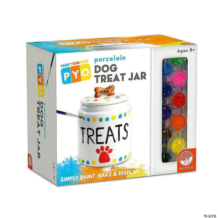 Mindware - Paint - Your - Own Porcelain Dog Treat Jar - Limolin 