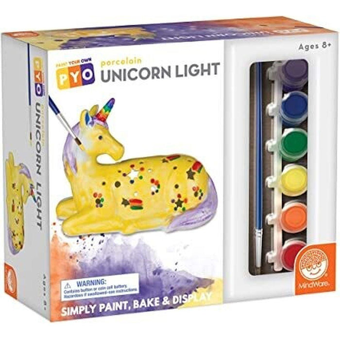 Mindware - Paint - Your - Own Porcelain Unicorn Light - Limolin 