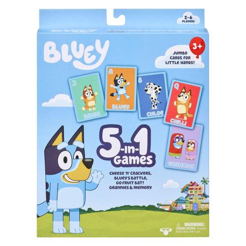 Moose Toys - Bluey - 5In1 Card Game Set