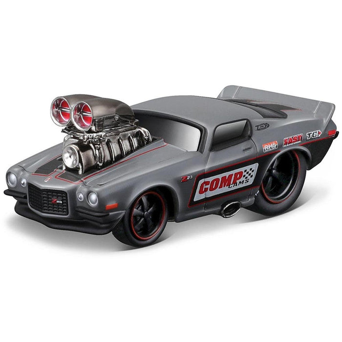 Muscle Machines - Model 06 1953 Mack B 61 Flatbed + 1971 Chevy Camaro Muscle Car 1/64 Diecast Model Cars Toy
