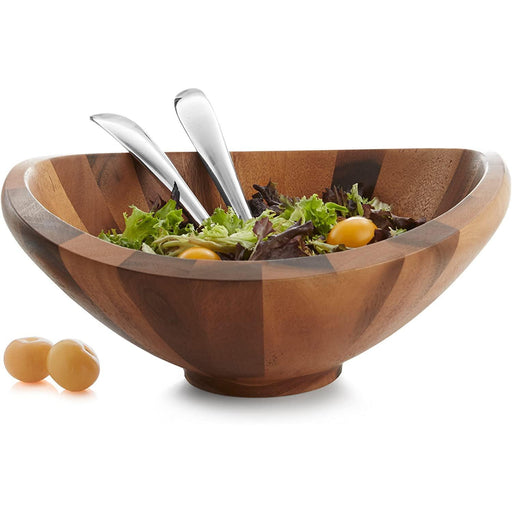Nambe - Butterfly Salad Bowl With Servers 14" - Limolin 