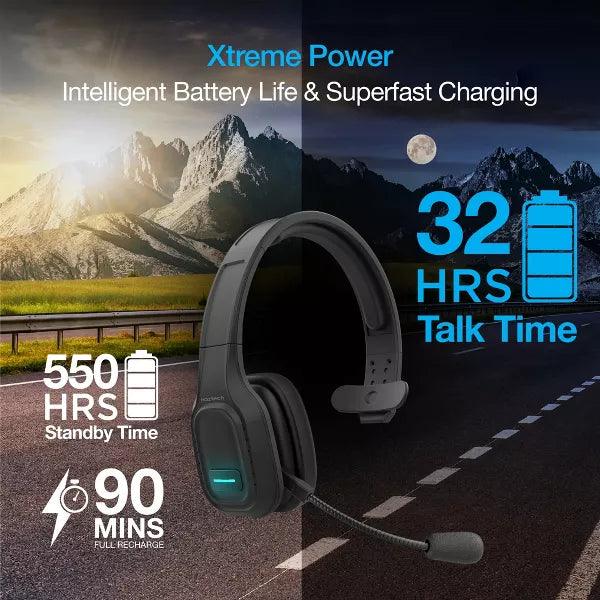 Naztech - Bluetooth Mono Headset NXT-700 Xtreme Pro - Black