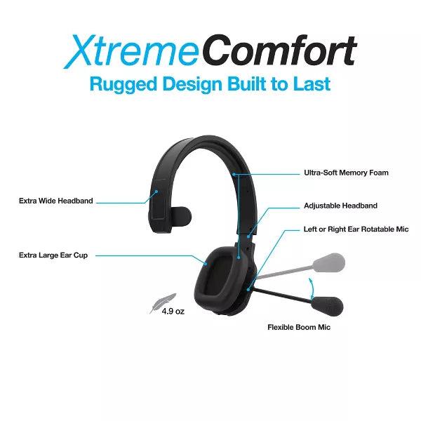 Naztech - Bluetooth Mono Headset NXT-700 Xtreme Pro - Black