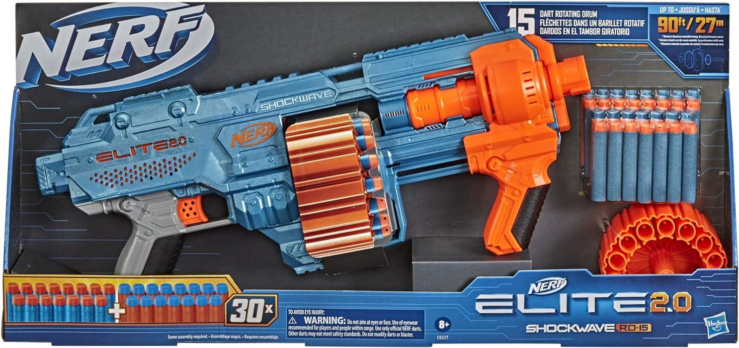 Nerf - Elite 2.0 Shockwave RD-15 Blaster