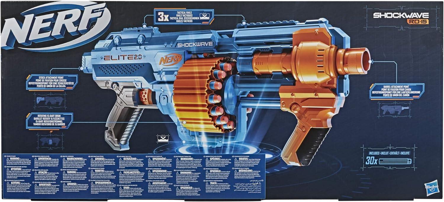 Nerf - Elite 2.0 Shockwave RD-15 Blaster