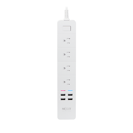 Nexxt - Smart Home WiFi Power Strip with 4 Outlets 4 USB Ports - Limolin 