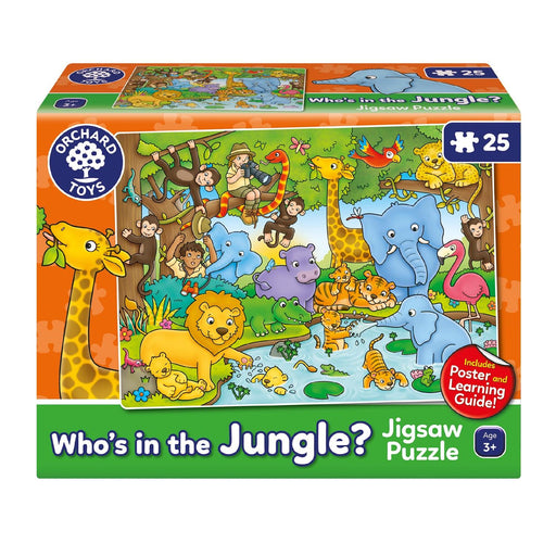 Orchard Toys - Who'sin The Jungle (Poster) (25-Piece Puzzle) - Limolin 