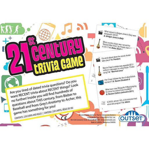 Outset Media - 21st Century Trivia Game - Limolin 