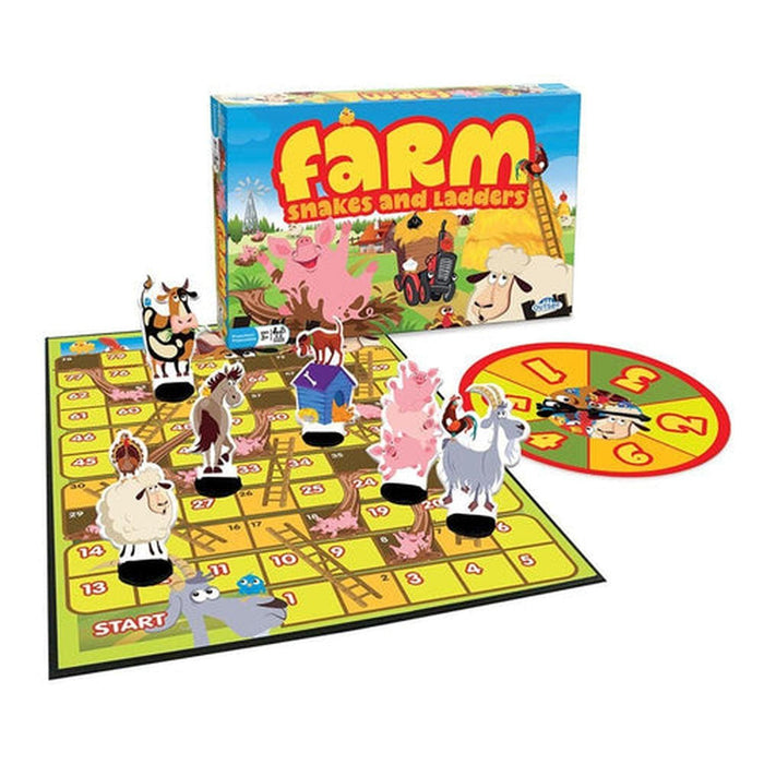 Outset Media - Farm Snakes and Ladders Game - Limolin 