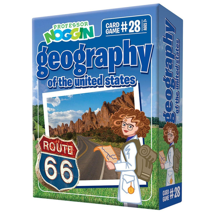 Outset Media - Professor Noggin's (Geography of The United States Card Game) - Limolin 