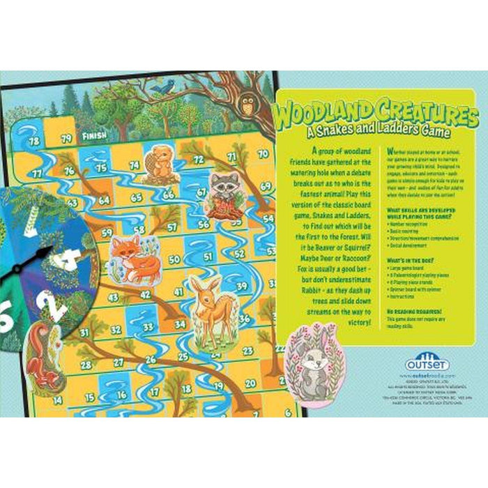 Outset Media - Woodland Creatures Snakes and Ladders - Limolin 