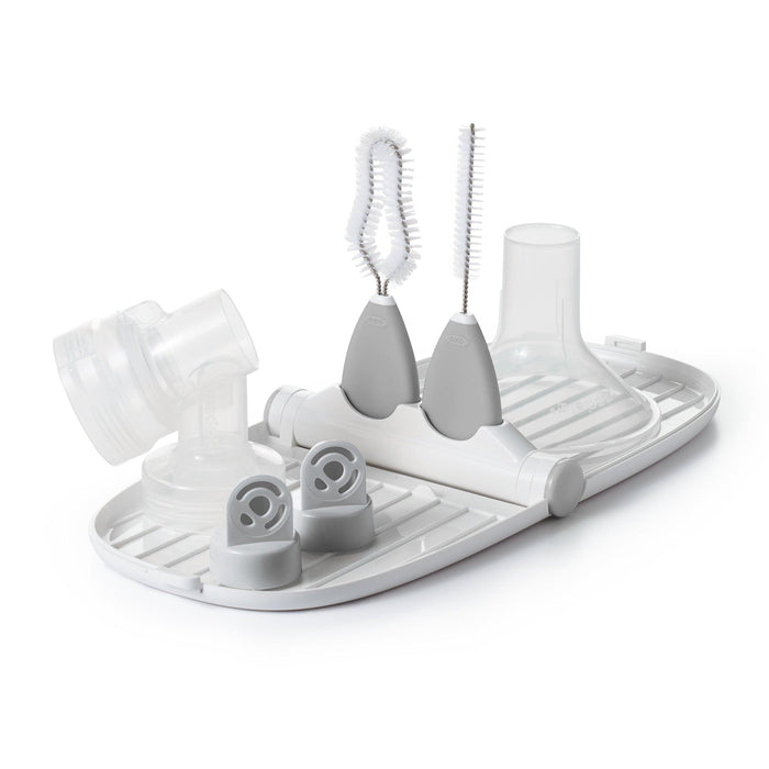 Oxo Tot - Breast Pump Parts Drying Rack With Detail Brushes - Limolin 