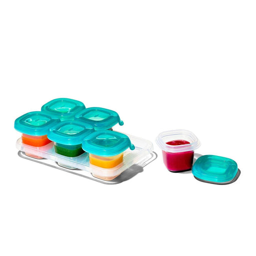 oxo-tot-silicone-baby-blocks-turquoise - Limolin 