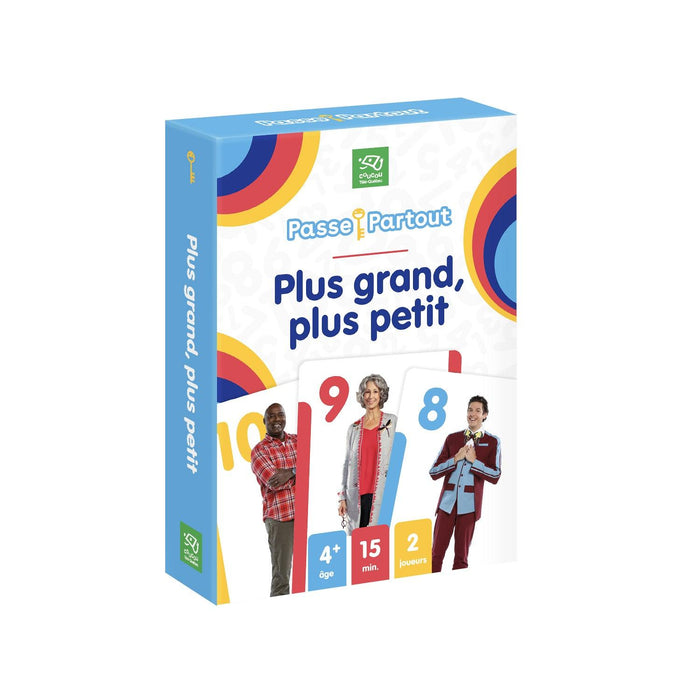 Passe-Partout - Jeux De Cartes - Plus Grand, Plus Petit (FR) - Limolin 