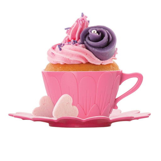 Pavoni - Daisy - 2 cups for cupcakes + 2 saucers - Limolin 