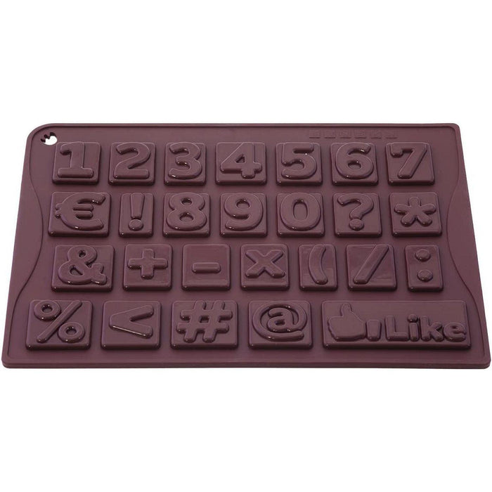 Pavoni - Numbers Chocolate Mould - Limolin 