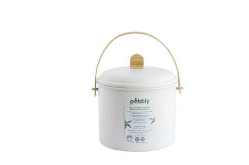 Pebbly - Compost bin w/Charcoal Filter Cream 7L/7Q