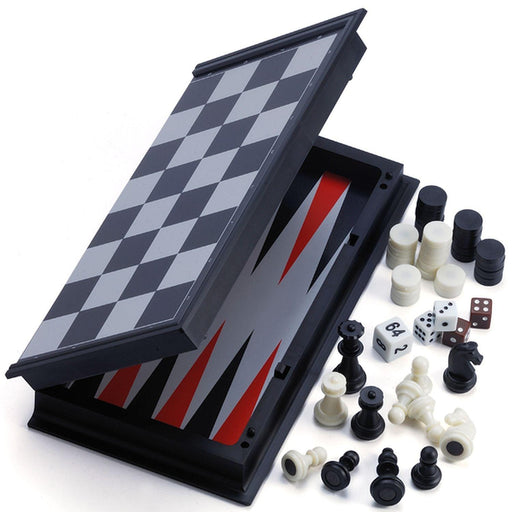 Playwell - Backgammon/Chess/Checkers Set - Limolin 
