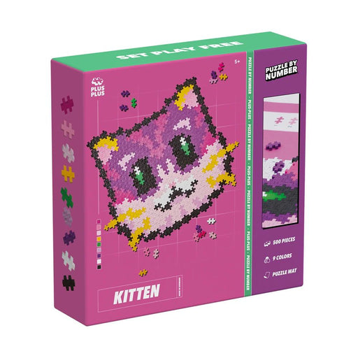 Plus-Plus - Puzzle By Number - Kitten (500Pcs) - Limolin 