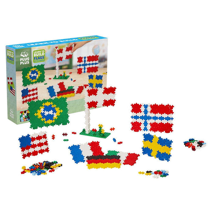 Plus-Plus - Learn To Build - Flags of The World - 600Pc (Mult) - Limolin 
