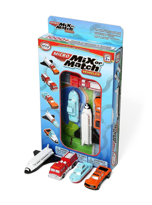 Popular Playthings - Micro Mix or Match Vehicles 1 (Bilingual) - Limolin 