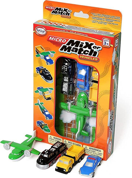 Popular Playthings - Micro Mix or Match Vehicles 2 (Bilingual) - Limolin 