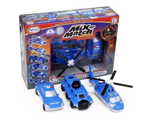 Popular Playthings - Mix or Match Vehicles Police (Bilingual) - Limolin 