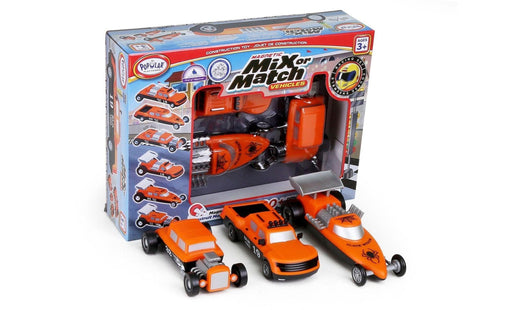 Popular Playthings - Mix or Match Vehicles Race (Bilingual) - Limolin 