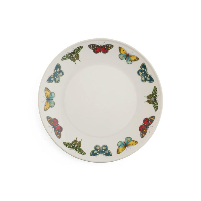 Portmeirion - Botanic Garden Harmony Coupe Charger PLate 12" - Butterflies White (Set of 4) - Limolin 