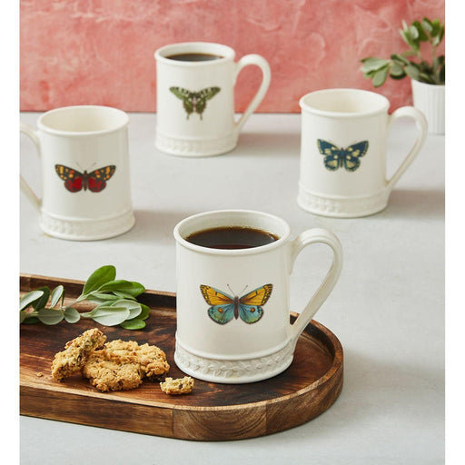 Portmeirion - Botanic Garden Harmony Tankard 12oz - (Set of 4) Butterfly - Limolin 