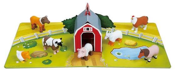 Popular Playthings - MINI Magnetic Mix or Match Farm (Bilingual) - Limolin 