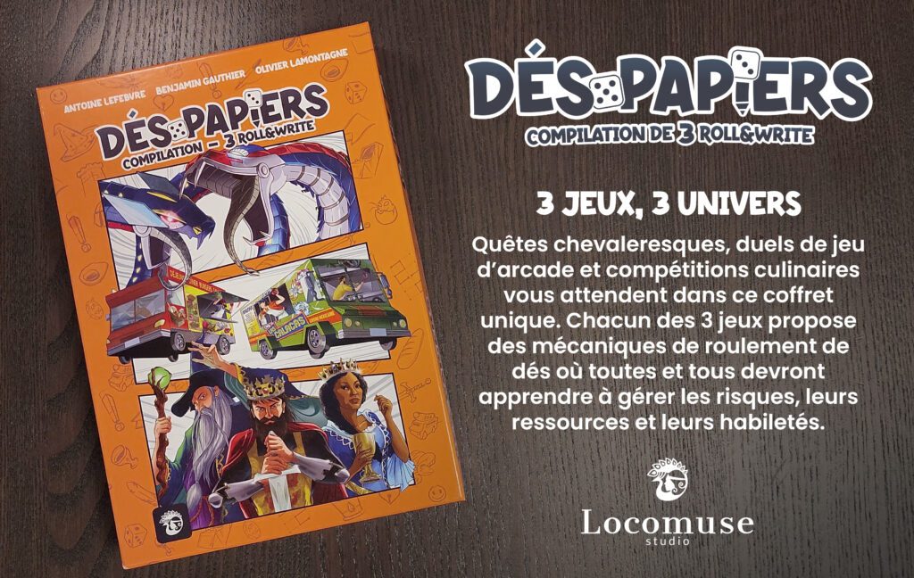 LOCOMUSE - DÉS-PAPIERS (BIL)